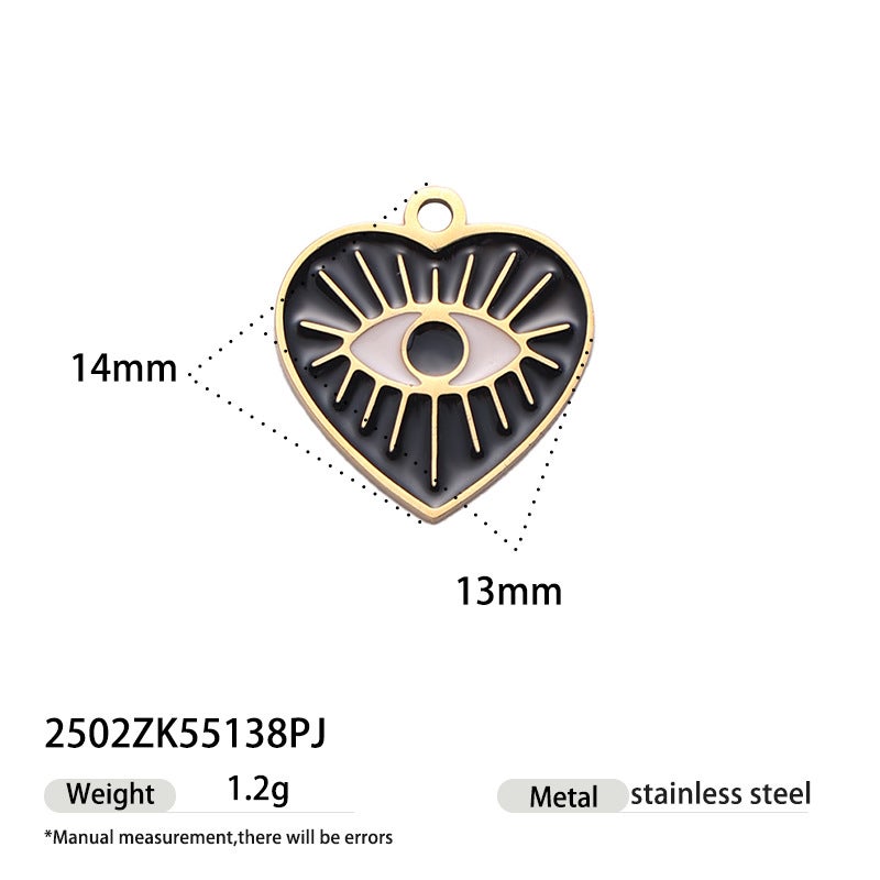 Taina Stainless Steel Diy Jewelry Accessories Versatile Niche Electroplated 18K Gold Pendant Pendant For Women - Image 1